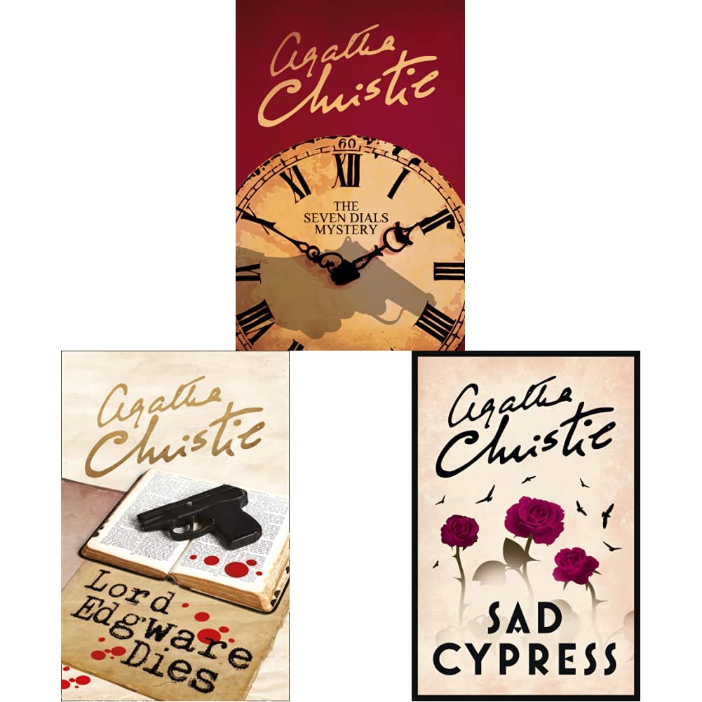 The Seven Dials Mystery+Sad Cypress (Poirot)+Lord Edgware Dies (Poirot)(set of 3 books)