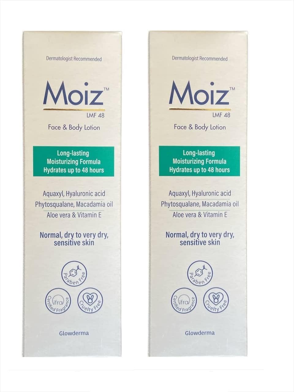 Glowderma Moiz Lmf 48 Body Lotion for Oily Skin (75 ml) - Pack of 2