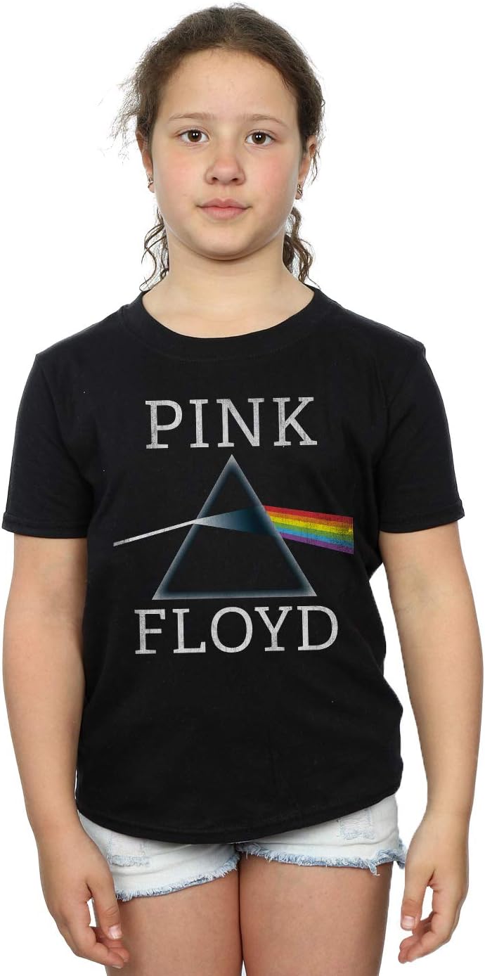Pink Floyd Girls Dark Side of The Moon Prism T-Shirt 9-11 Years Black