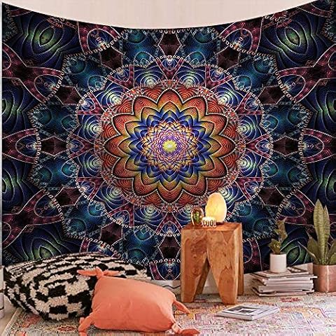 GGSDDU Tapestry Wall Hanging Indian Tapestry Dorm Decor Mandala Wall Tapestry Hippy Wall Art Psychedelic Hippie Wall Hanging Bohemian Decor,40" X 30" (100×75 cm) Cover