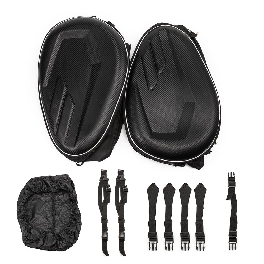 Bolsas laterales para motocicleta 36 L-58 L alforjas para moto impermeables bolsa trasera moto