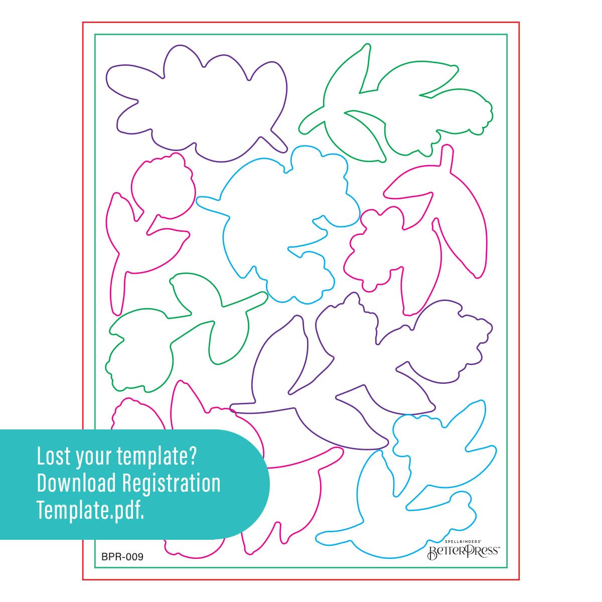 Spellbinders BPR-004 Peony Perfection - Placche da stampa per registrazione della collezione Cheers to You