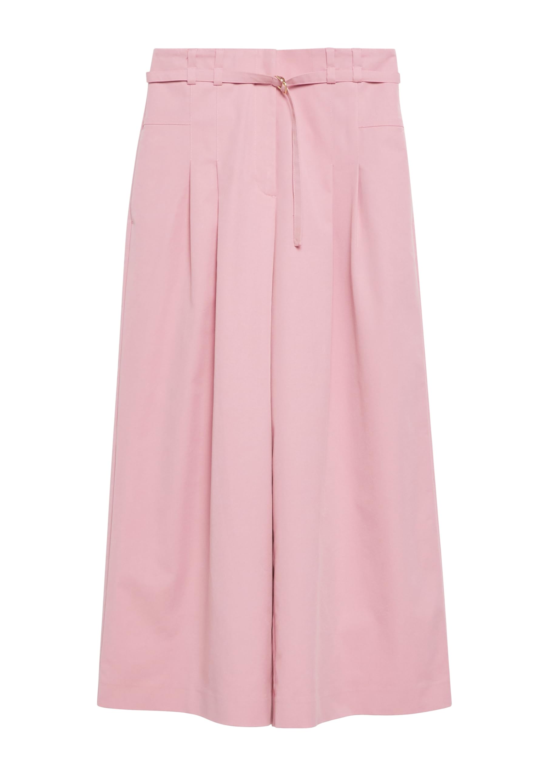 Comma Wide-Leg-Hose mit Bundfalten in Ankle-Länge