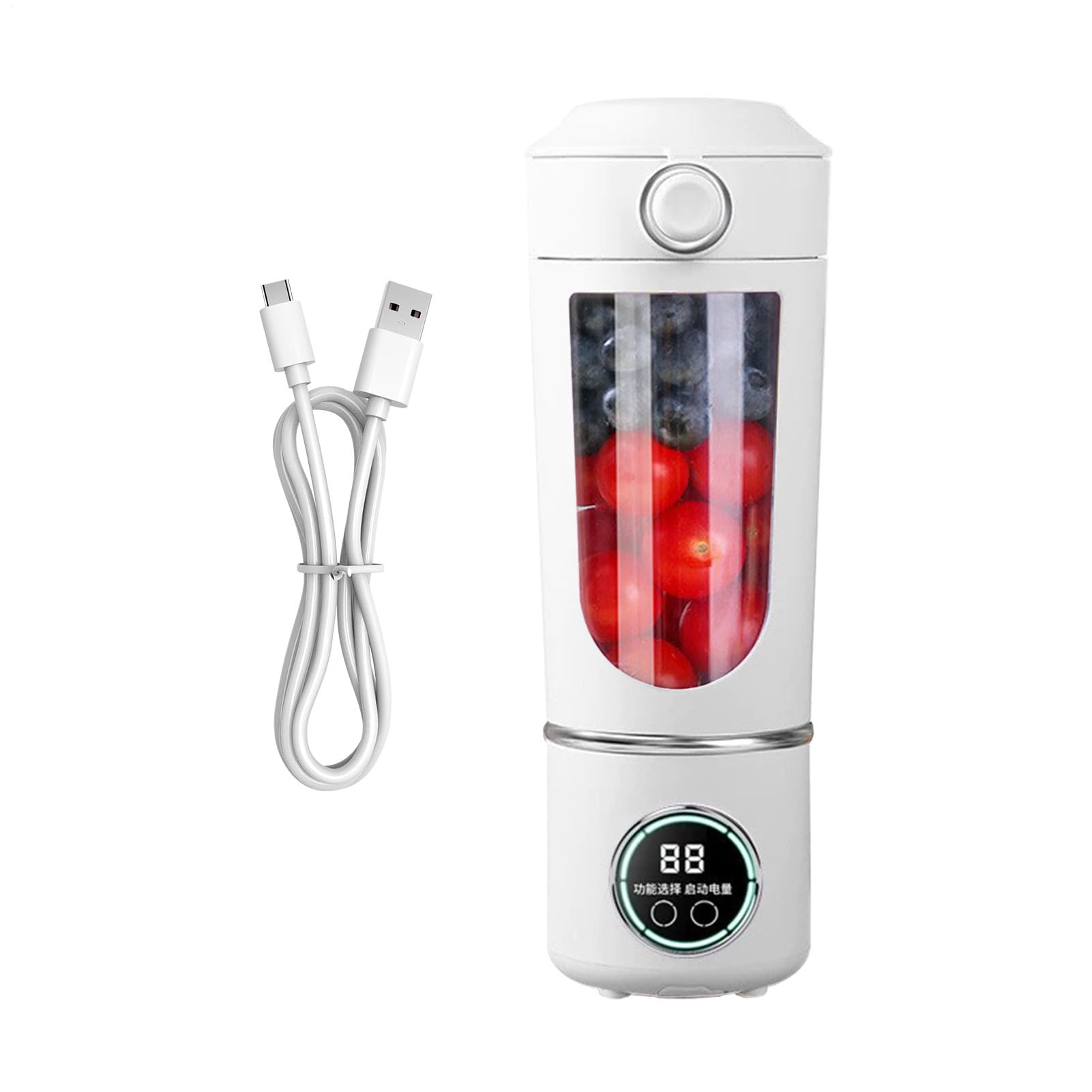 Tragbarer Mixer, 700 ml, kompakter kabelloser Fruchtmixer | Elektrischer Entsafter für – für Frauen, Männer, Küche, Fitnessstudio, Reisen, Schule,