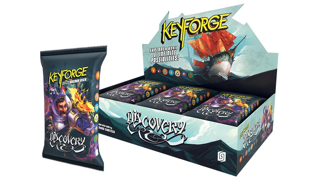 KeyForge: Discovery – Display mit 12 Archon Decks, neues Set von Richard Garfield, einfache Regeln, perfekte Einführung ins KeyForge-Universum, deutsch