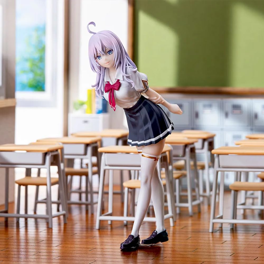 DEXSHUN 3pcs Alisa Mikhailova Kujou Figura Anime Figuras Lindo Personaje Alisa Estatua PVC Modelo Adornos de Escritorio