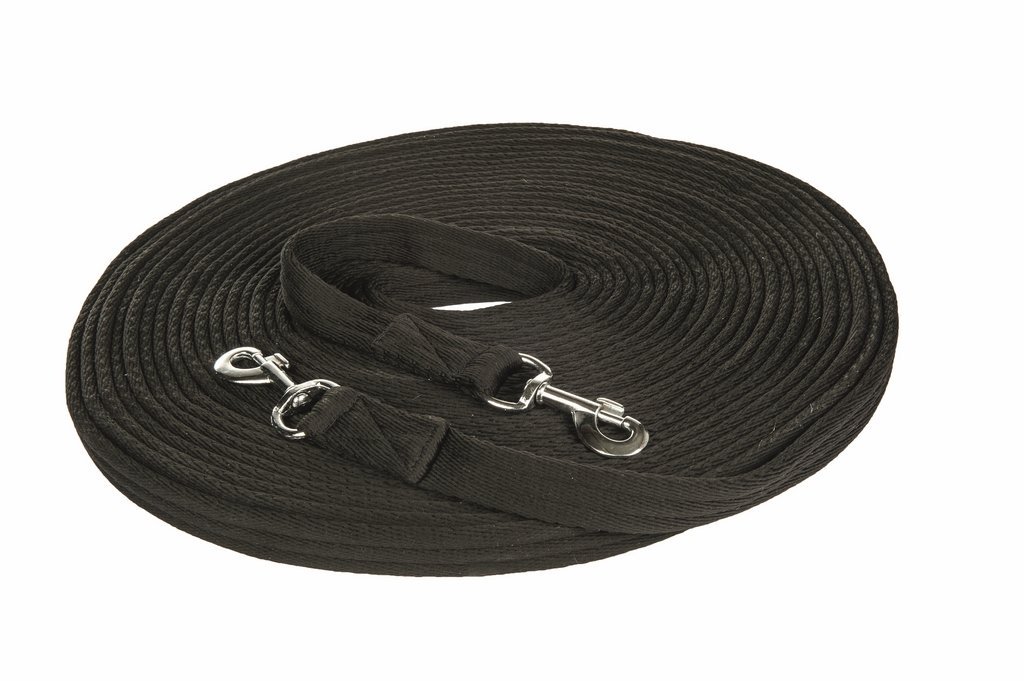 HKM Soft Doppellonge, Schwarz, 18 m