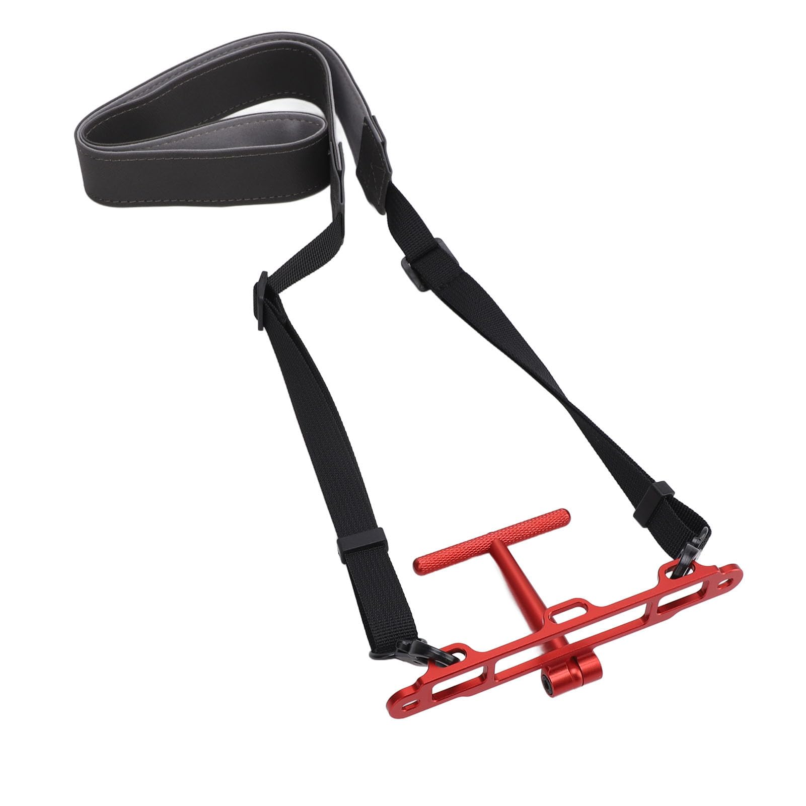 Wspornik zdalnego kontrolera drona Wielofunkcyjny uchwyt na pasek na szyję ze stopu aluminium kompatybilny z kontrolerami RC 2 1 do dronów Mini 4 Pro (Czerwony)