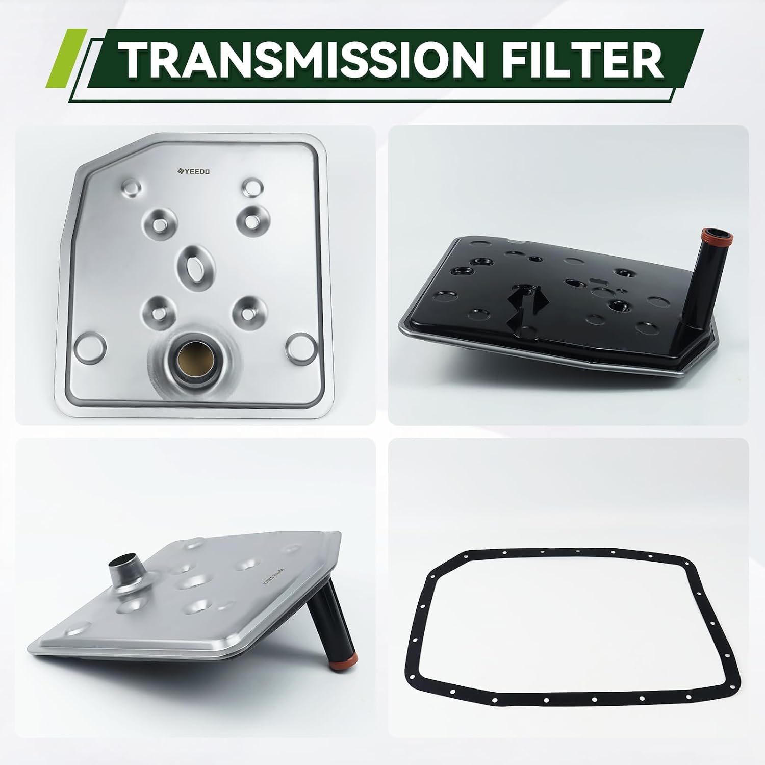 YEEDO Transmission Filter Oil Pan Gasket Kit Fit for Ford Expedition F150 F250/F350 Super Duty Mustang,for Lincoln Navigator Replaces FT-188,BL3Z-7A098-A