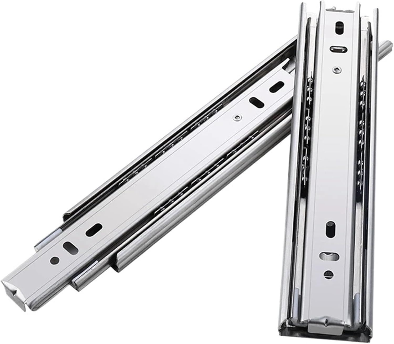 Heavy Duty Drawer Slides 1 Pair of 6 Inch Stainless Steel Short Drawer Track Slide Rails, Ball Bearing Sliders