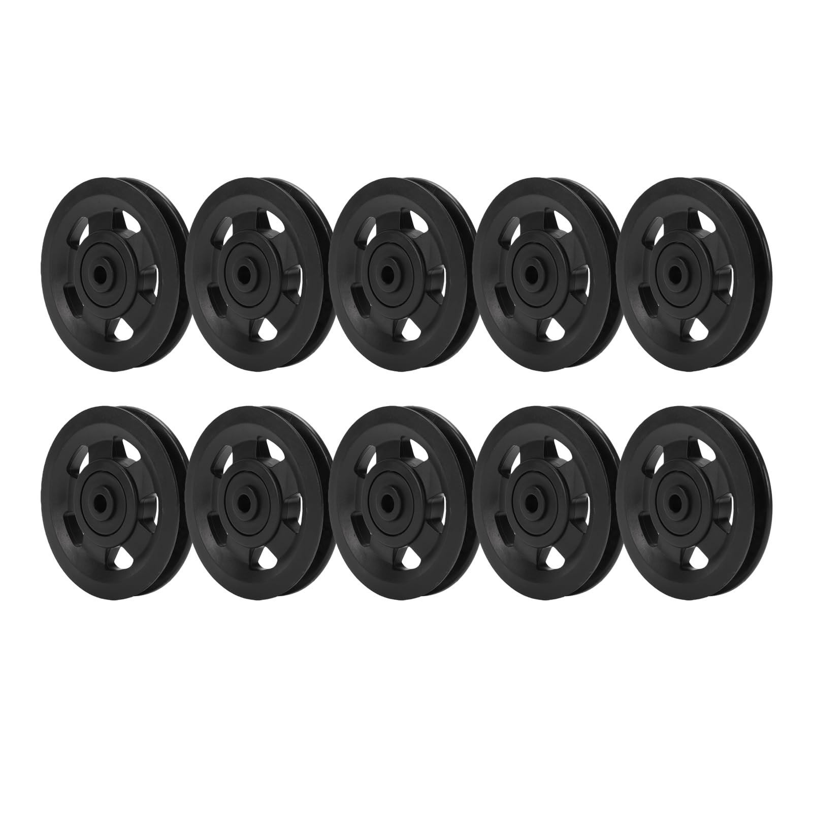 CHICIRIS Rueda de Polea de Nailon de 5 Orificios, Repuesto de 110mm para