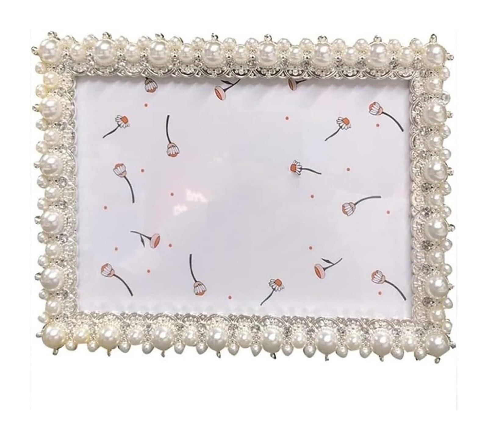 Metal Picture Frame, Metal Photo Frame Silver Multiple Sizes(7 inches)