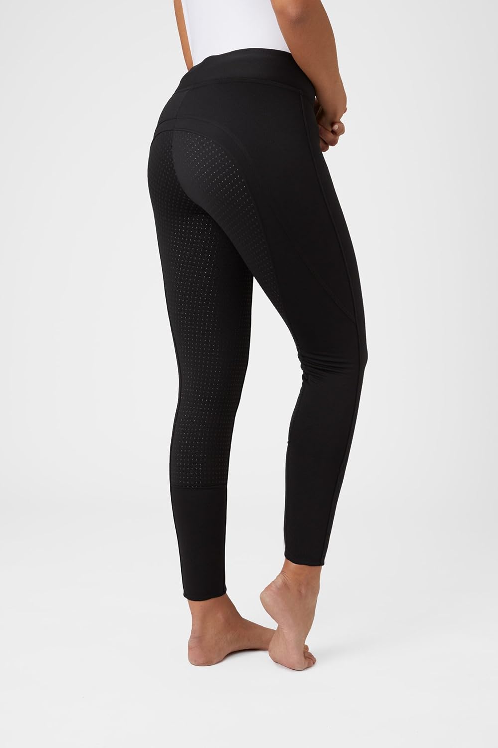 HORZE Active Women's Winter Fleece-Lined Silicone Full Seat Horse Riding Tights