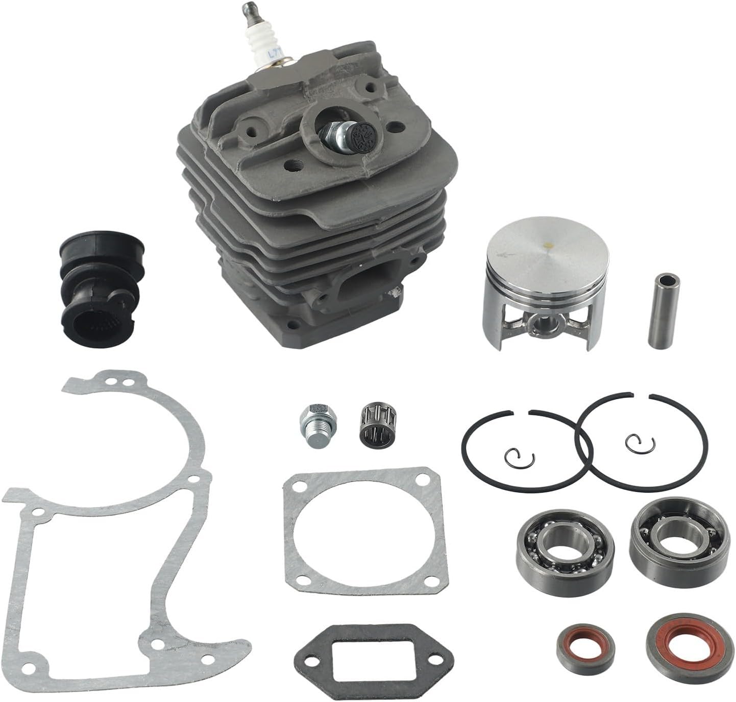 48MM Bore Cylinder Piston Kit For 034 AV SUPER 036 MS360 ChainSaw Nikasil Cylinder Piston Spring Set, Chainsaw Replacement Parts