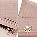 Leather Trifold Wallets for Women, Genuine Leather Gift Box Packing Ladies Designer Clutch Purses with Zipper Pocket Women's Fashion Long Wallet Credit Card Holders Birthday Valentine Gift (Rose Gold)