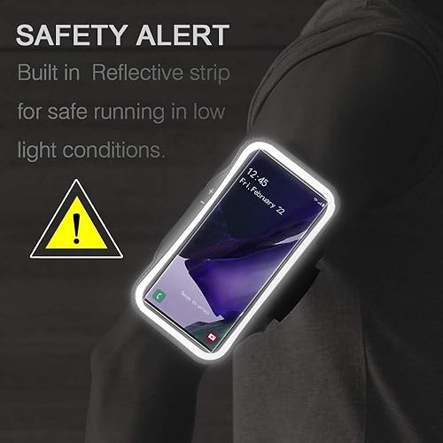 Miniatura 7 de JEMACHE - Brazalete para Galaxy Note 20, 20 Ultra, resistente al agua, para entrenamiento de gimnasio y correr, para Samsung Galaxy Note 2020 Ultra