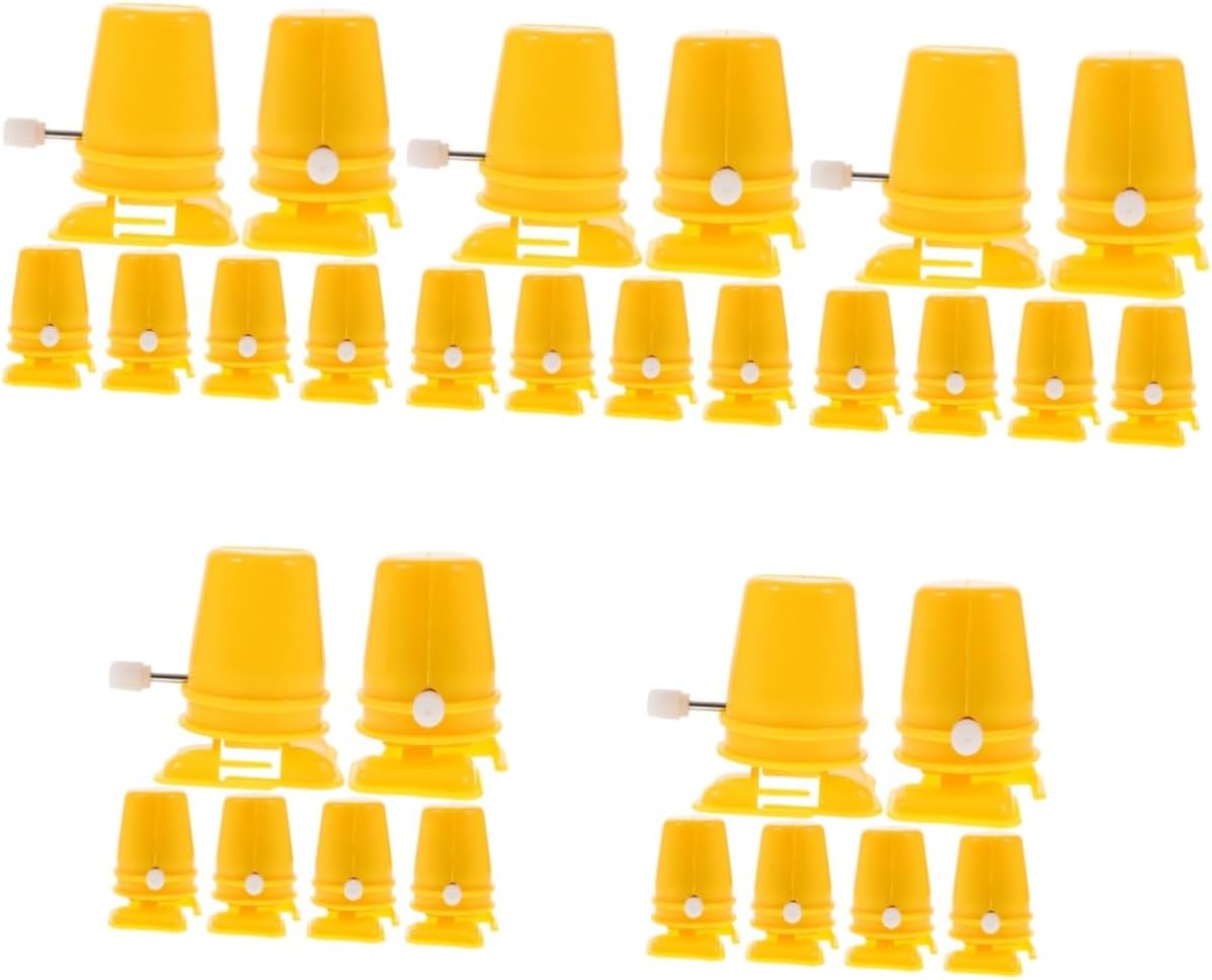 ibasenice 30 Pcs Clockwork Legged Robot Kids Wind up Toy