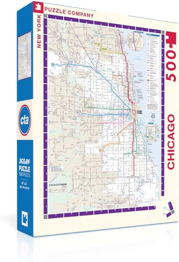 New York Puzzle Company - Transit Maps New York Subway Map - 500 Piece Jigsaw Puzzle for Family Game Nights