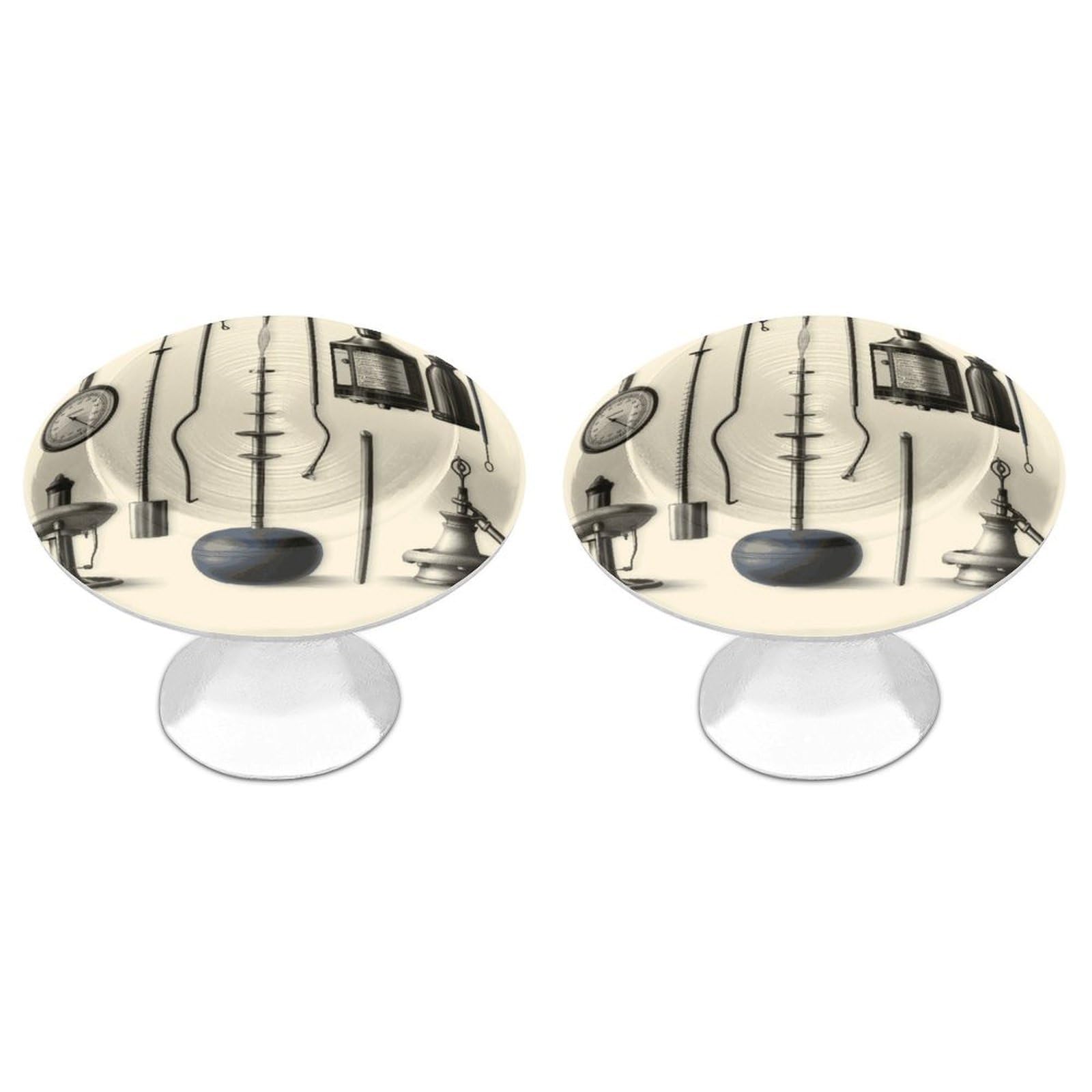FekiLoot Medical Apparatus and Instruments Cabinet Knobs Personality Stainless Steel Round Drawer Handles Circle Modern Cabinet Handles Drawer Knobs for Kitchen Dresser Bathroom Cupboard Furniture