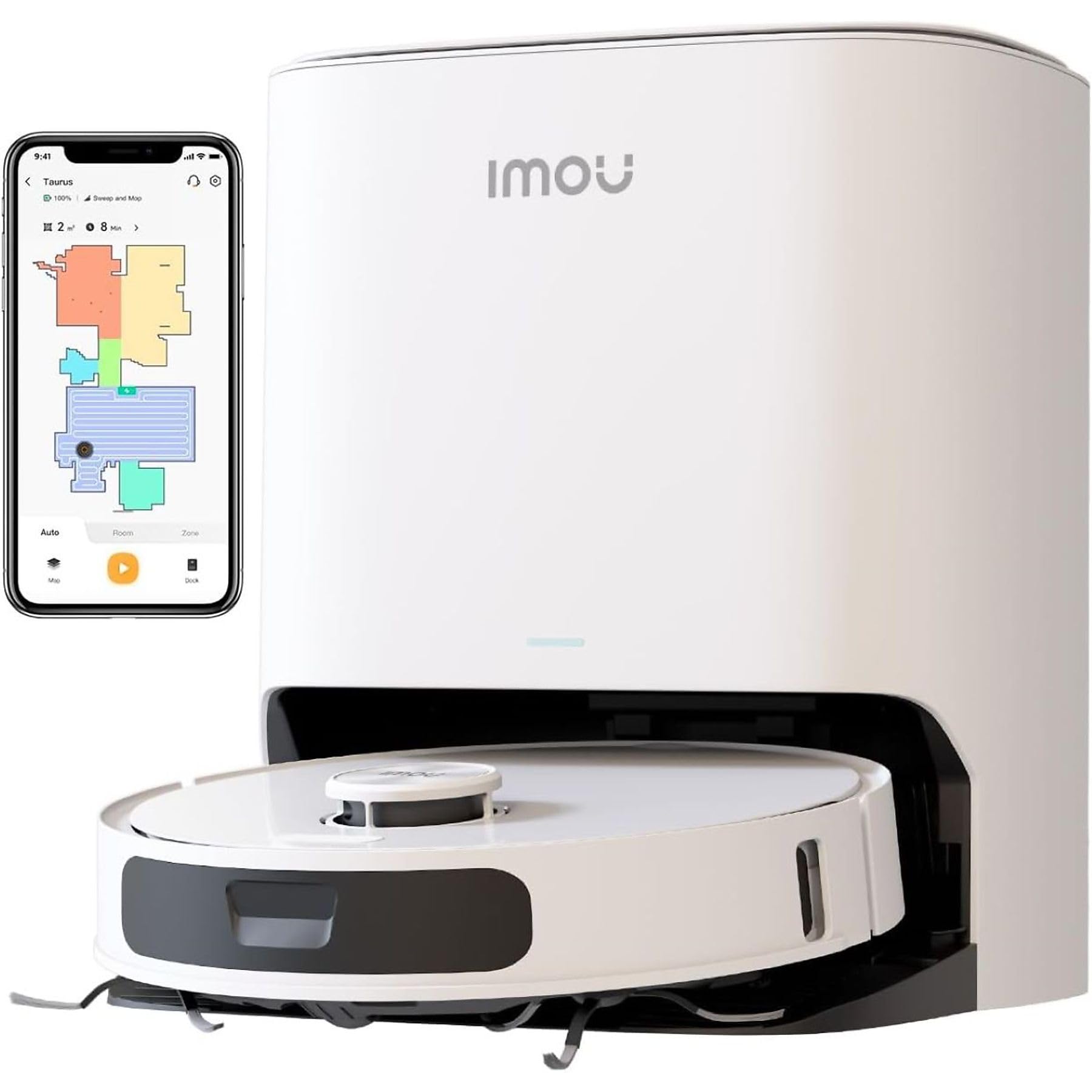 Imou RV3 Saugroboter Wischroboter, Absaugstation, Laser Navigation, 8500 Pa