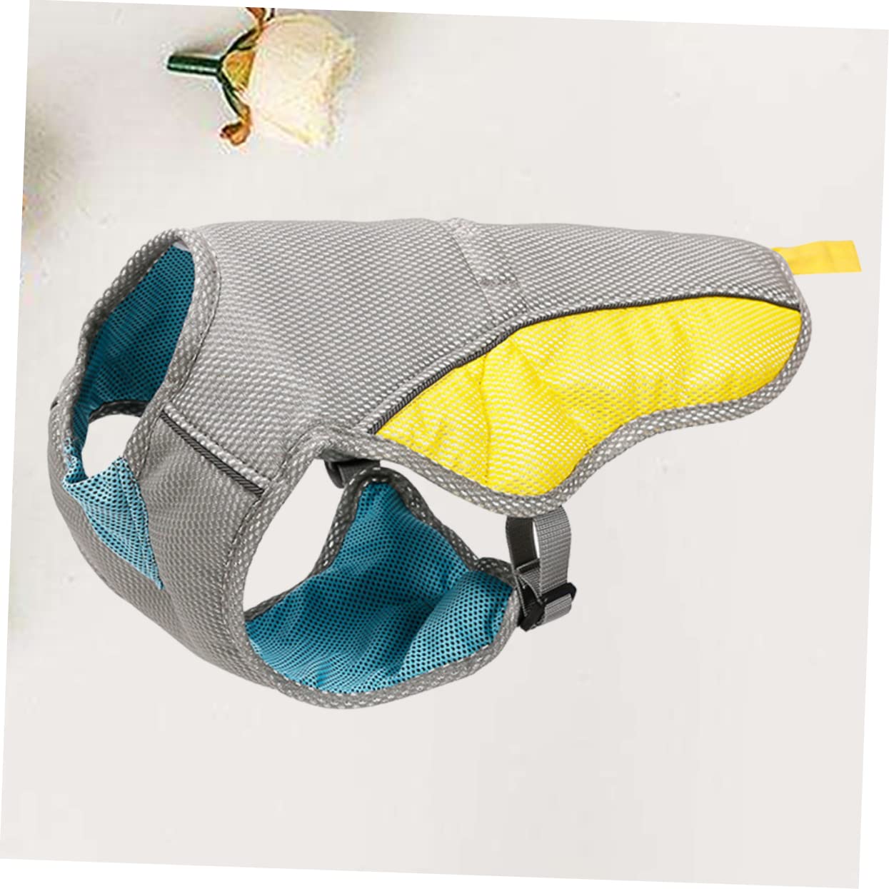 Housoutil 3pièces Gilet Refroidissant pour Animaux De Compagnie Veste Évaporation Été s Couleur Assortie Confort Respirant Et Réfléchissant pour Chiens