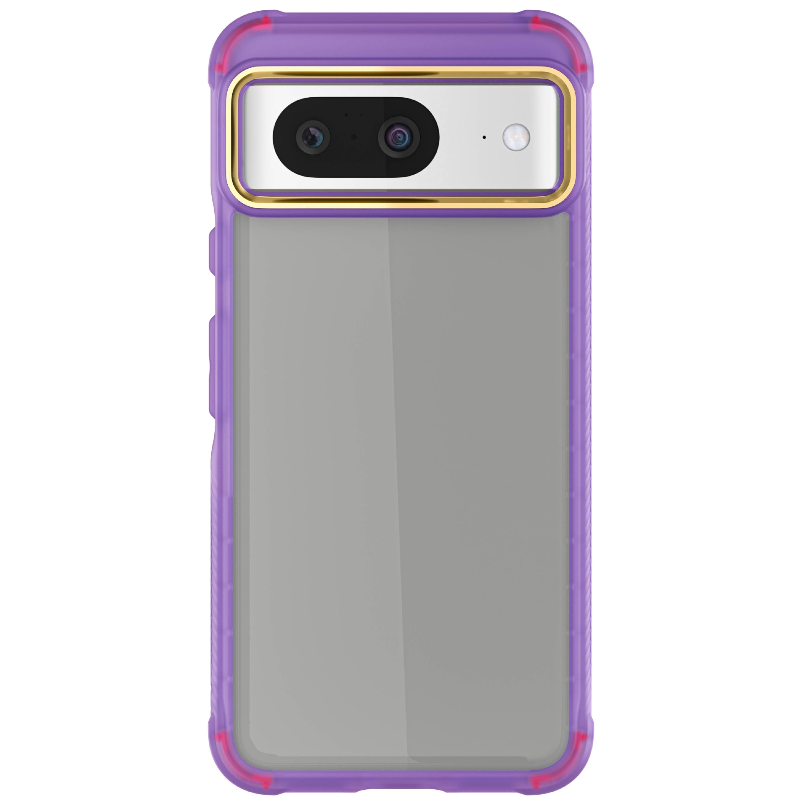Ghostek Covert Pixel 8 Case Clear - Compatible with Wireless Charging, Shockproof Drop Protection, Transparent Phone Cover (6.2 Inch, Purple)