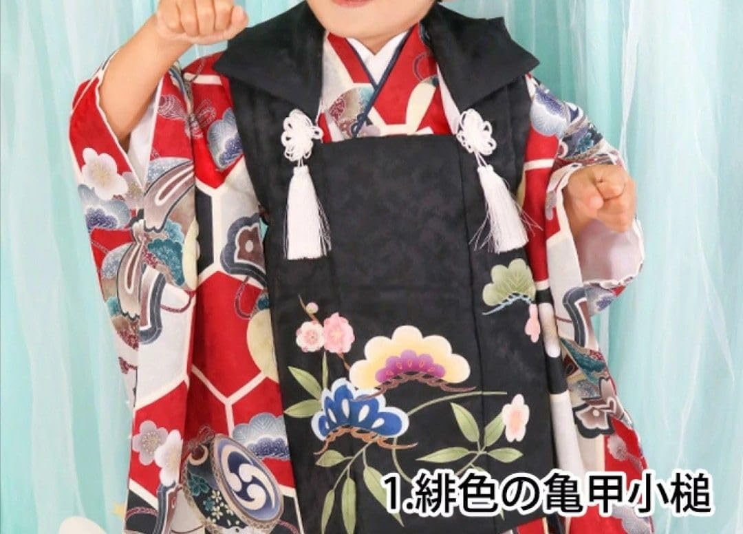 七五三 被布 着物フルセット 3歳 男の子 ここたん】七五三 被布 着物