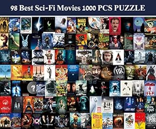 PICKFORU Movie Puzzles, Sci Fi Movie Poster Puzzle, Horror Movie Puzzle for Adults, Sci Fi Jigsaw Puzzles 1000 Pieces as Movie Lover Gifts and Home Decor