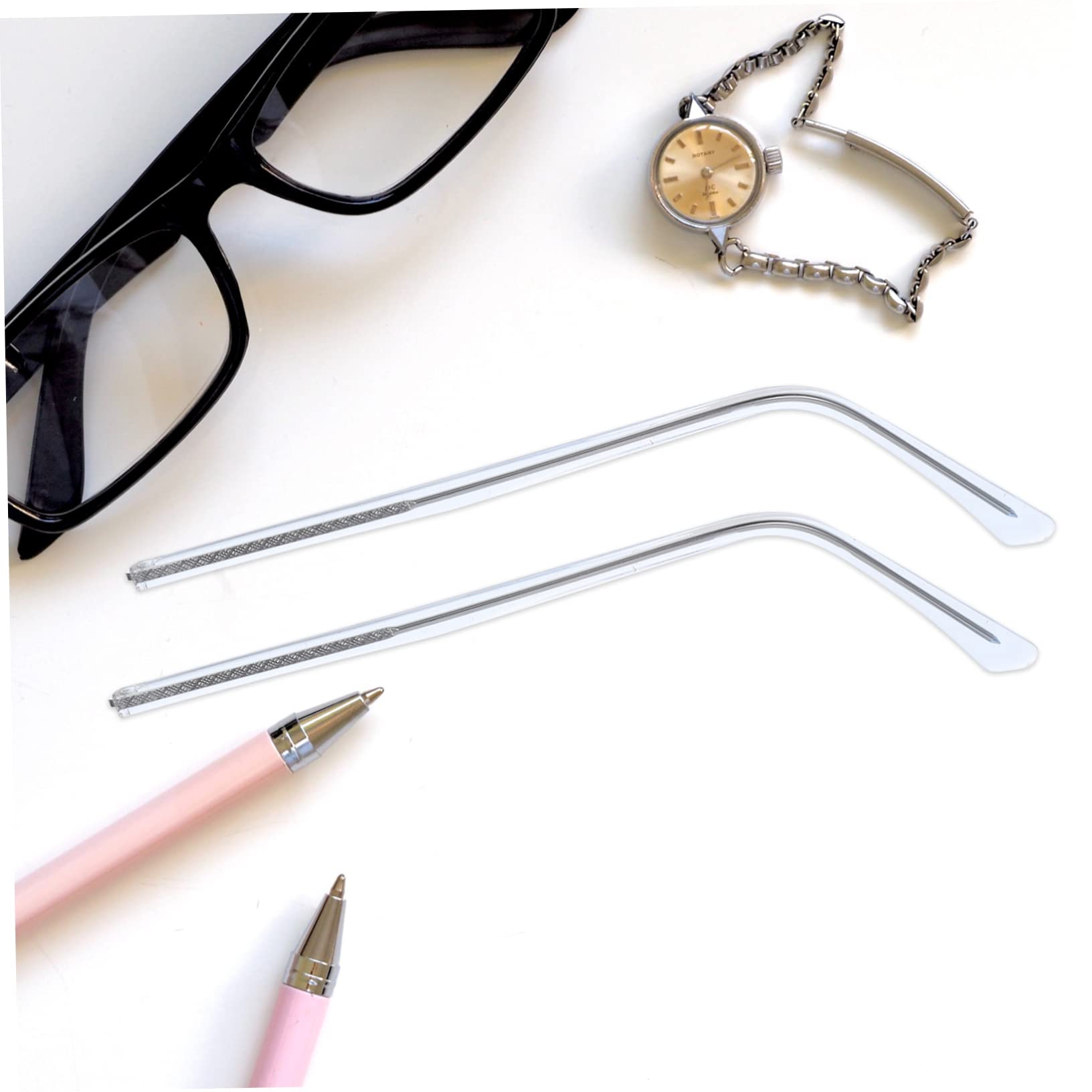 Beavorty 1 Pair Glasses Accessories Crystal Glasses Replacement Temple Arm Legs Eyewear Arm Replacement Eyeglasses Ear Grips Eyewear Arms Sunglasses Metal Replacement Parts Men and Women