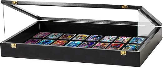 Trade Show Display Portable Case, Clear Acrylic Box for Pastry Display, Display Case for Exhibits w/Acrylic Side Guards | Black