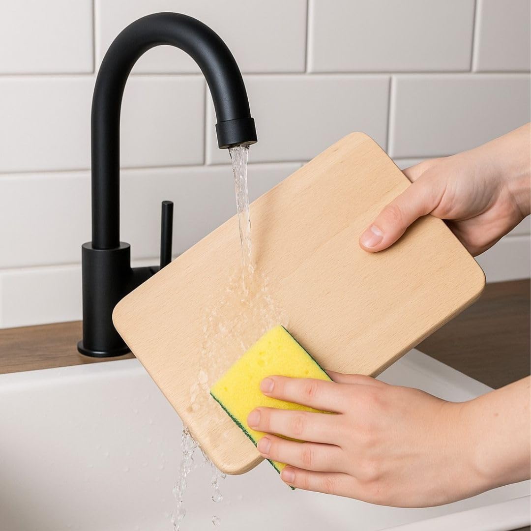 20er Set Frühstücksbrettchen Buche unbehandelt – 23x15x1,5 cm Holzbrettchen zum Gravieren – Küchenbrett Holz beidseitig für Brot, Snacks & Frühstück