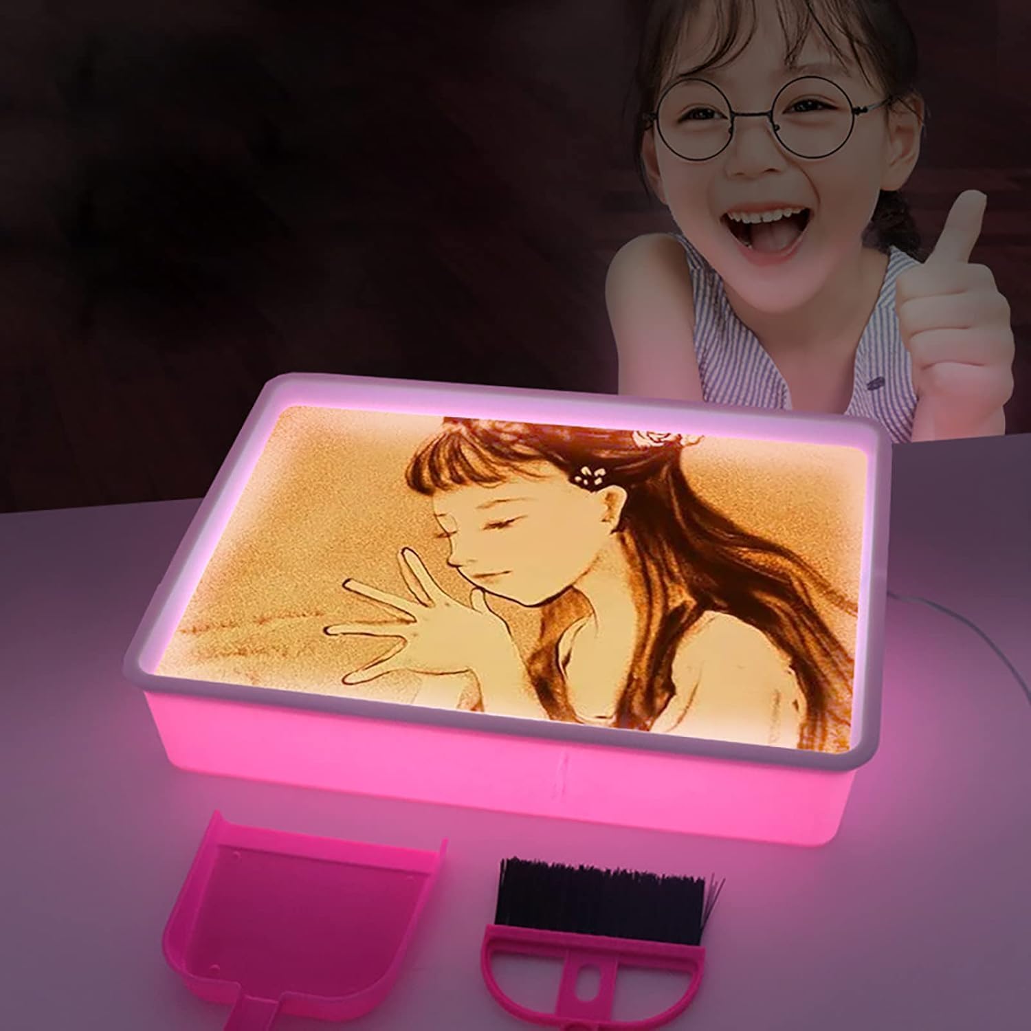 Amazon.co.jp: Odoorgames サンドペインティングライトボックス、子供