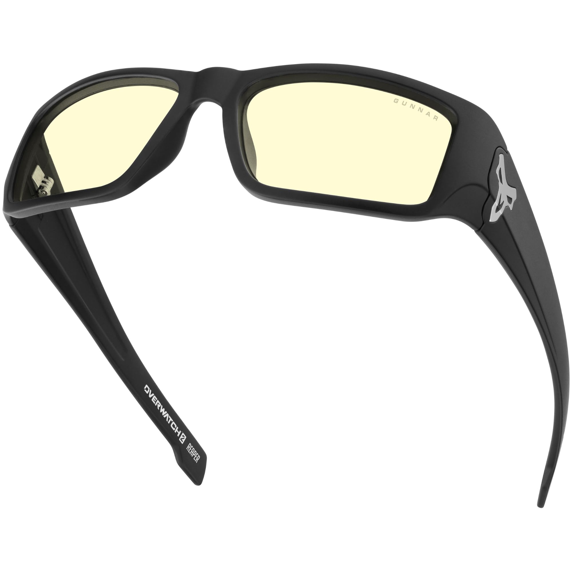 Gunnar Occhiali da gioco e per computer- Reaper -Colore montatura: Black Ash,Tinta lenti: Amber (Blocca il 65% della luce blu e il 100% della luce UV)-Occhiali bloccanti la luce blu