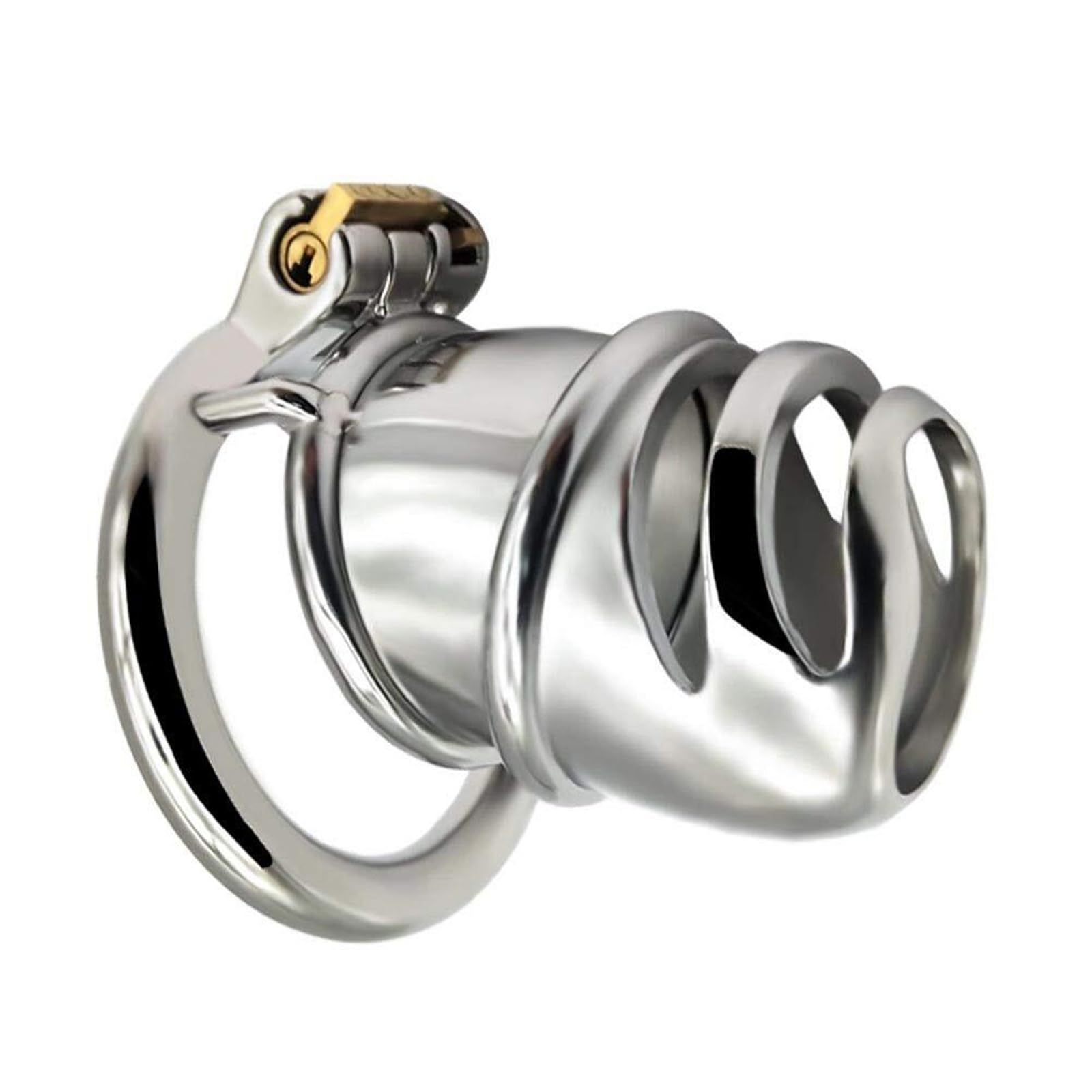 Jaula De Castidad De Metal Con Cerradura De Castidad, Jaula for Pene Con Cerradura Y Llave, Juguete Sexual