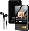 128GB MP3 Player with Bluetooth 5.3, AGXOV Music Player with Built-in HD Speaker, FM Radio, Voice Recorder, HiFi Sound, E-Book, Earphones Included,Support up to 512GB