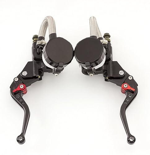 Universal 78 "0.866 in motocicleta CNC cilindro maestro doble hidráulico freno embrague palancas kit depósito bomba para 125cc-500cc