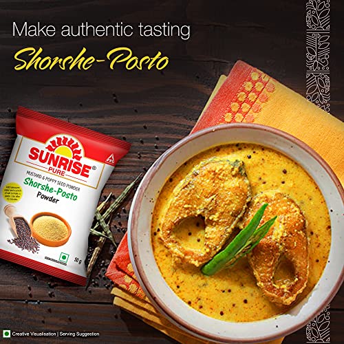 Image of Sunrise Pure Shorshe Posto Spice Powder Pouch, 50 g