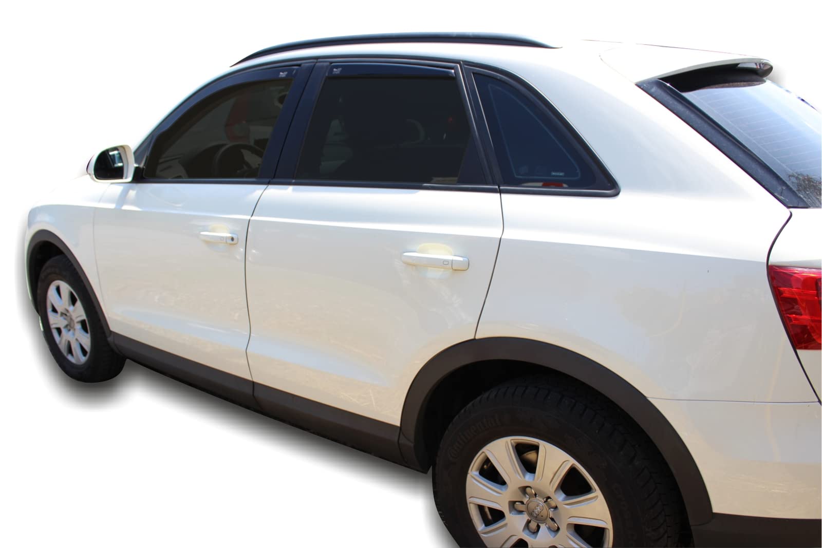 J&J AUTOMOTIVE Deflettori d'Aria per Audi Q3 2011-2018, Set da 4 Pezzi, Nero Fumé Oscurato Heko
