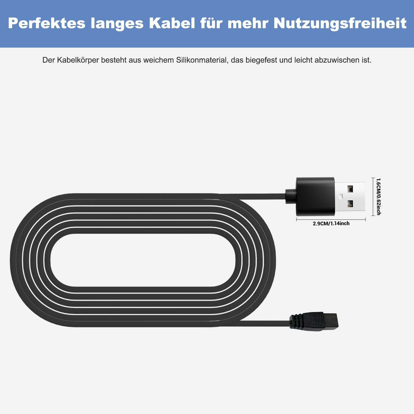 Cable de carga USB compatible con Bestway Lay-Z-SPA Xtras BW60313 (2024) cable de repuesto para aspiradora de piscina y jacuzzi, cable de alimentación de repuesto para robot de piscina