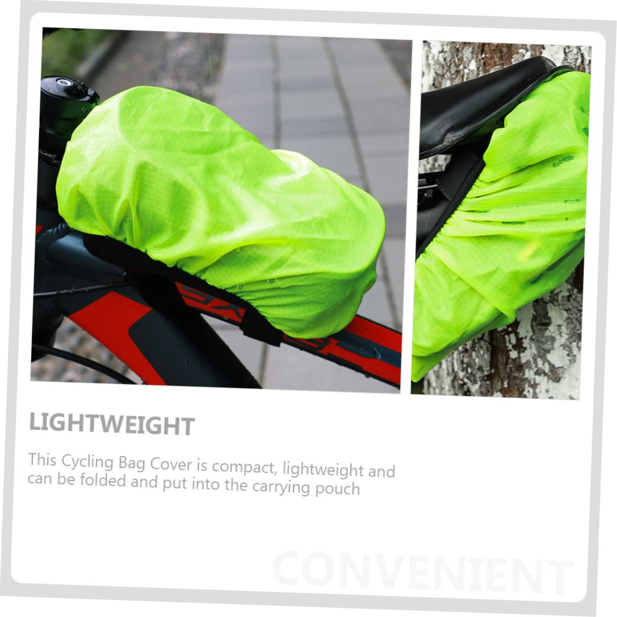 Abaodam Bolsa De Ciclismo Funda Impermeable Funda Elástica Protectora Funda Protectora para Poste De Bicicleta Impermeable Bolsa para Portaequipajes Trasero De Bicicleta Funda