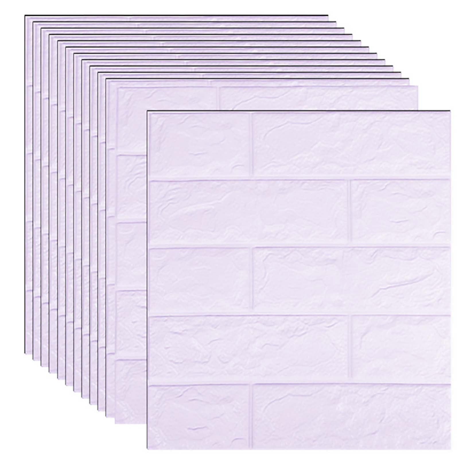 Panneaux muraux 3D violet clair pour créer un salon moderne avec un revêtement mural intérieur