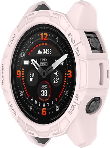 Miniatura 4 de Funda protectora para Garmin EPIX Pro de 1.654 pulgadas, resistente a los arañazos, suave y duradera, funda protectora de TPU transparente,