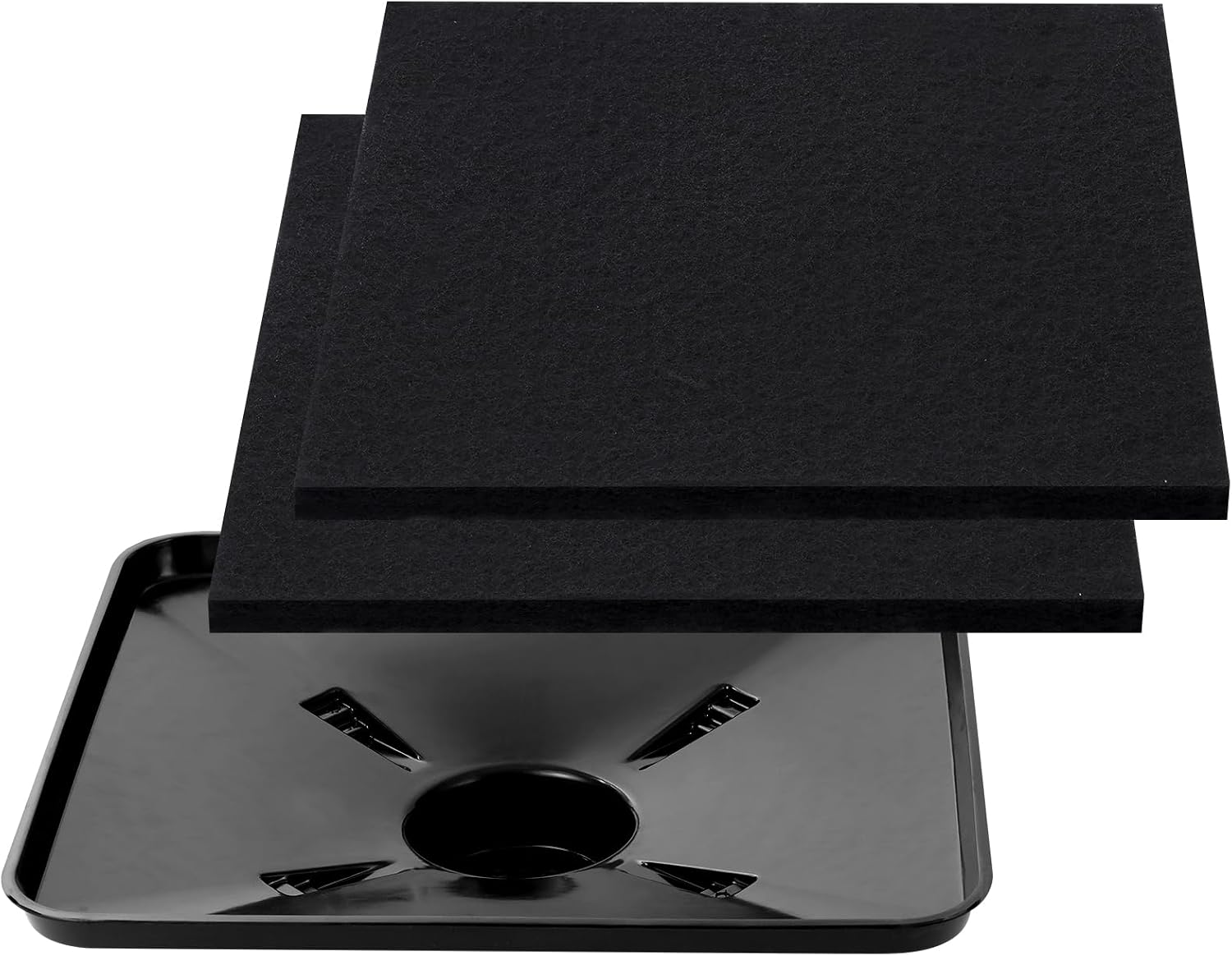 17892 Transmission Drain Pan for Lisle, 87031 87032 Oil Drain Drip Pan for Lisle Under Car with Square - 2 Pcs 22" Oil Drain Splash Pads