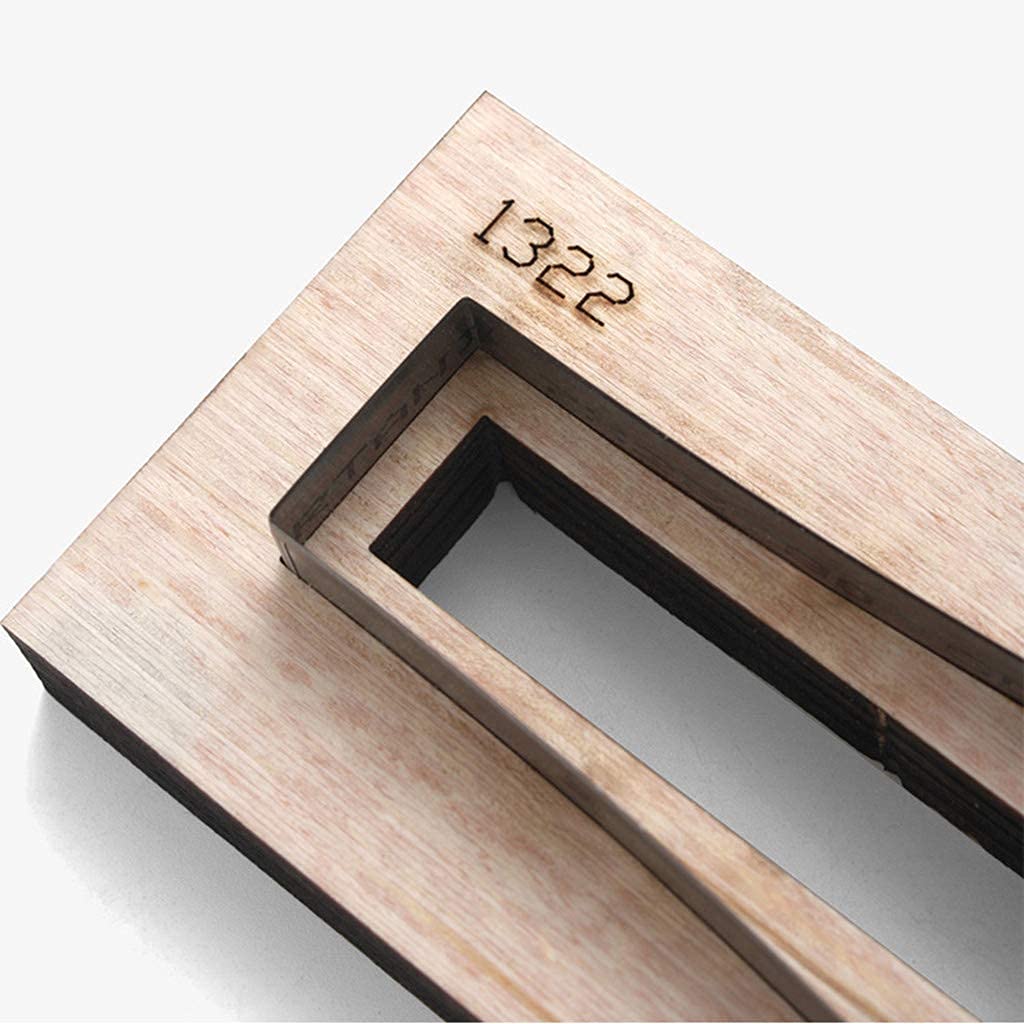Stampo Da Taglio Per Pelle E Scrapbooking – Fustella In Legno E Metallo Per Portachiavi RFID, Formato Portachiavi, Fai Da Te - 4