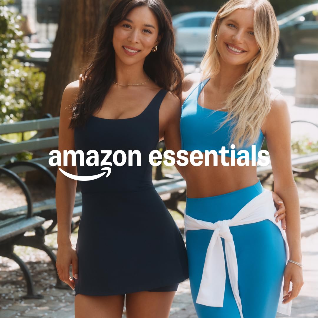 Amazon Essentials Damen Sportliches Anschmiegsames FormFlex-Tenniskleid, Lang