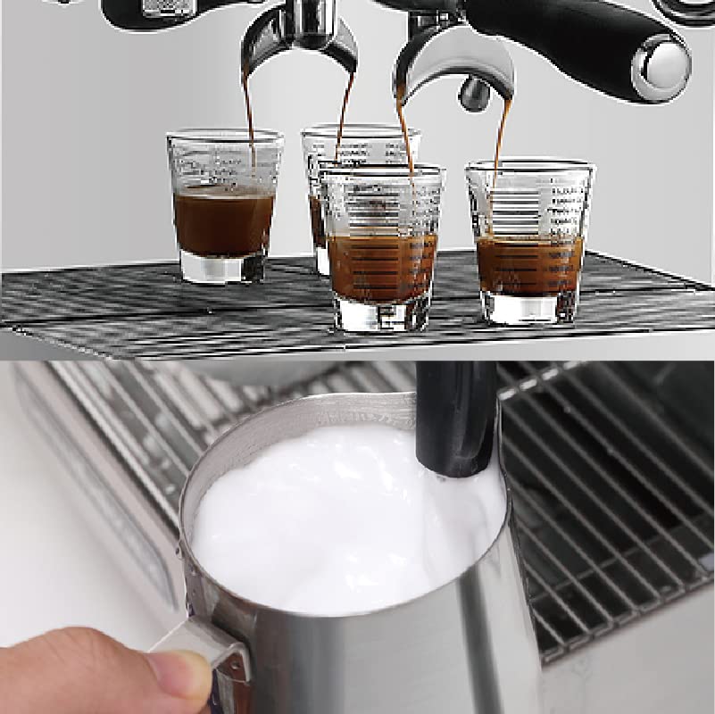 ZHANGTAOLF 2400W Dual Ausguss Dual Heizungskaffeemaschine, halb automatische kommerzielle Espressomaschine… – Bild 6