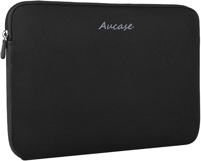 Aucase Laptop Case Sleeve 13-14 Inch, Thickest Lightest Water Resistant Neoprene Protective Laptop Bag for Men and Women, Compatible with Acer Asus Dell Lenovo HP Huawei Chormebook Matebook 14