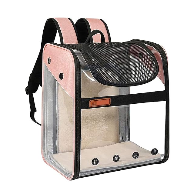 Foto 3 de 8 de Portador de Mascota Mochila Extensible para Perro Gato 10kg, Bolsa Transporte para Viaje