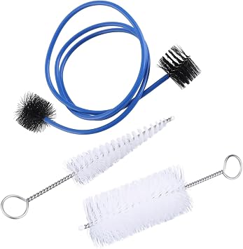 Professional Trumpet Cleaning Kit with 3 Brushes, Maintenance Care Set for Brass Instruments, Double Head Brush Design for Mouthpiece and Tubing