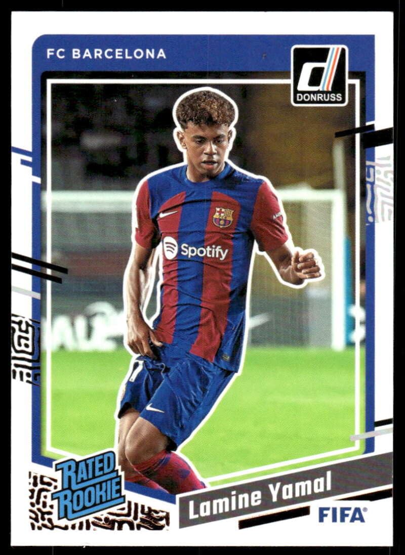 lamine yamal graded card 2023-24 Donruss #177 RC Rookie FC Barcelona Official FIFA Soccer Card in Raw (NM or Better) Condition : Collectibles & Fine Art Size:6K Pokémon Moltres Zapdos Articuno pokemon new and hot
